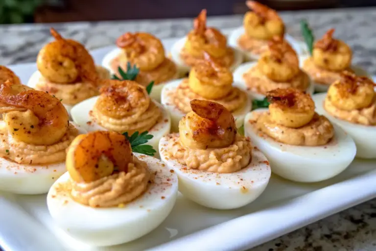 Healthy Cajun Shrimp Deviled Eggs Recipe