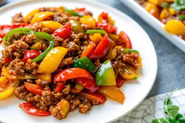 Best Ground Turkey and Peppers Recipe