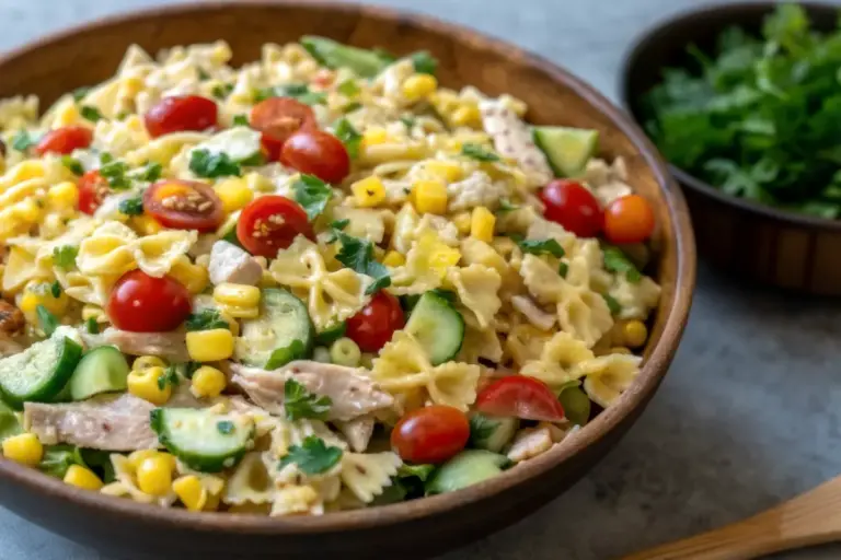 Easy Summery Chicken Pasta Salad Recipe