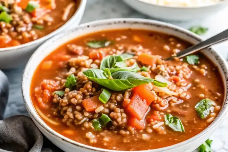 Healthy Stuffed Pepper Soup Recipe