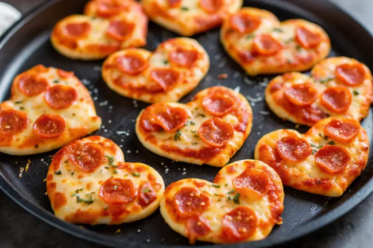 Best Heart-Shaped Mini Pizzas Recipe