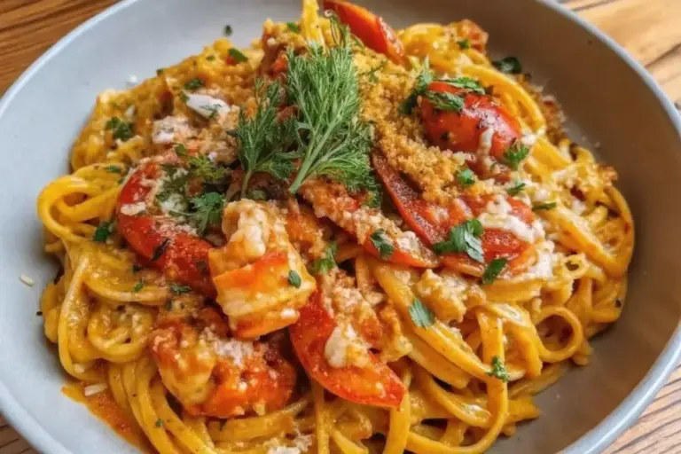 Best Garlic Butter Lobster Pasta Recipe