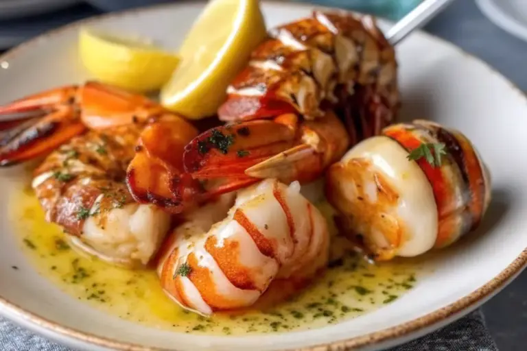 Easy Garlic Butter Lobster and Scallops Recipe