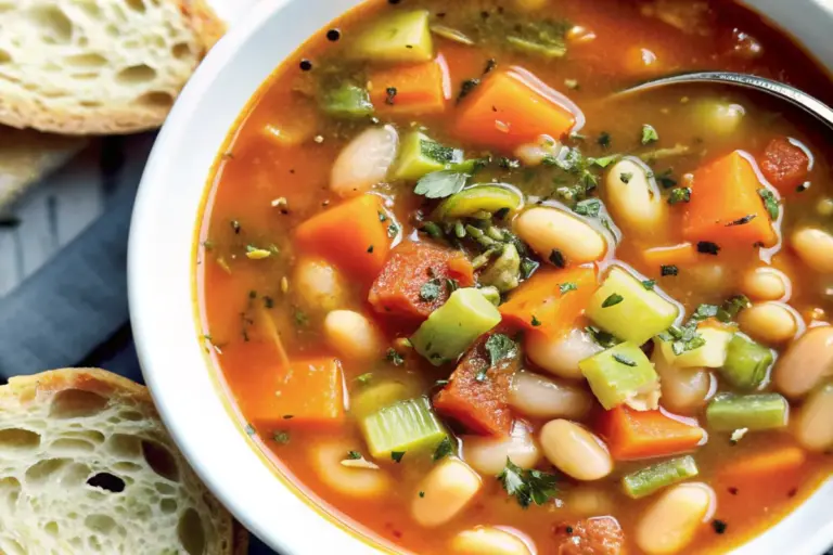 Homemade Vegetable Soup at Home