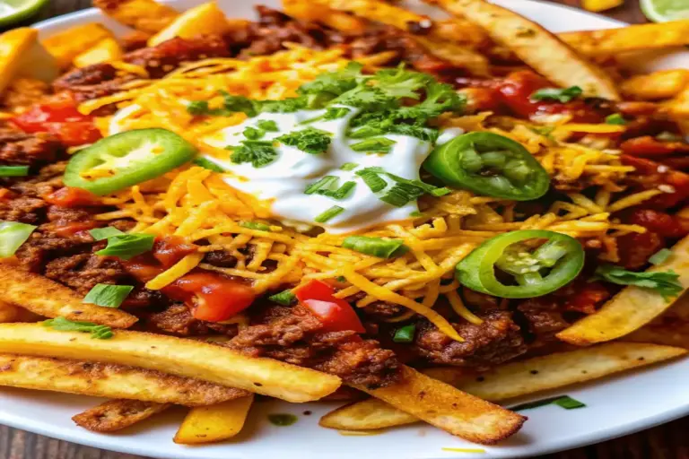 Best Crispy Spicy Loaded Nacho Fries Recipe