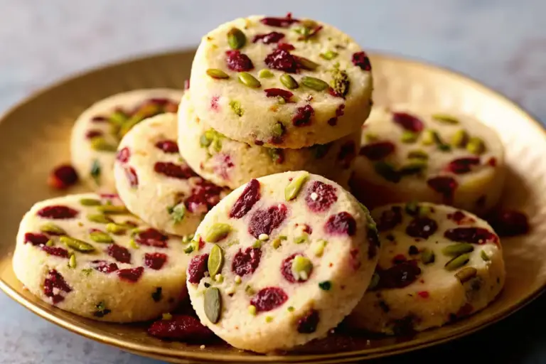 Best Cranberry Pistachio Shortbread Cookies