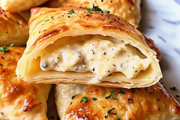 Simple Chicken Alfredo Calzone Recipe