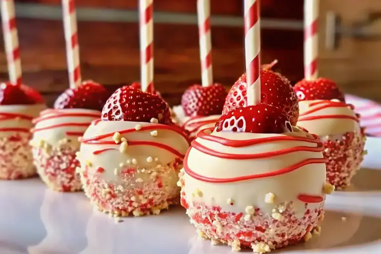 Best Strawberry Shortcake Candy Apples Recipe