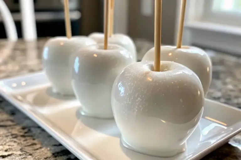 Easy White Sparkle Candy Apples Recipe