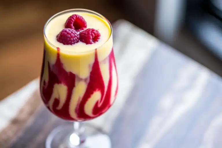 Healthy Raspberry Piña Colada Recipe