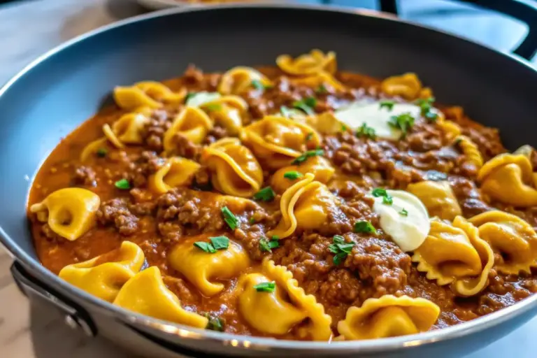 Best Cheesy Beef Enchilada Tortellini