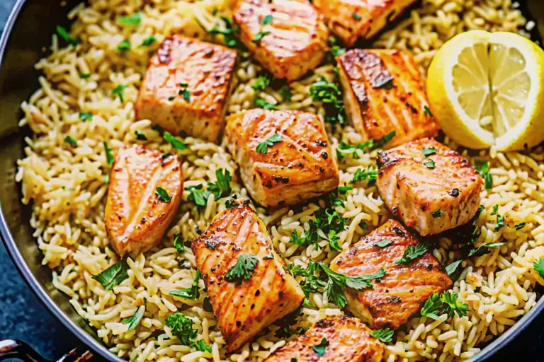 Best One Pot Salmon and Rice Recipe