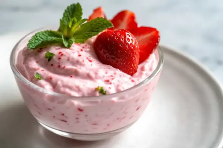 Easy Strawberry Cottage Cheese Mousse Recipe
