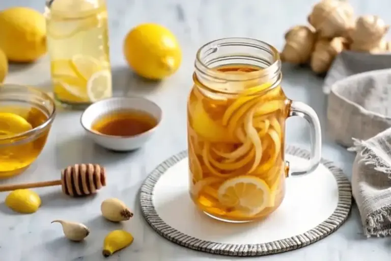 Healthy Honey Lemon Ginger Tea Recipe