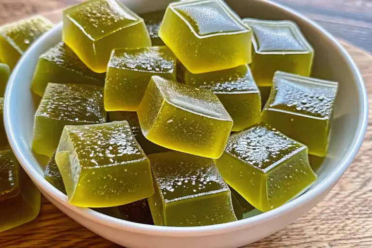 Homemade Green Tea Lemon Ginger Chews