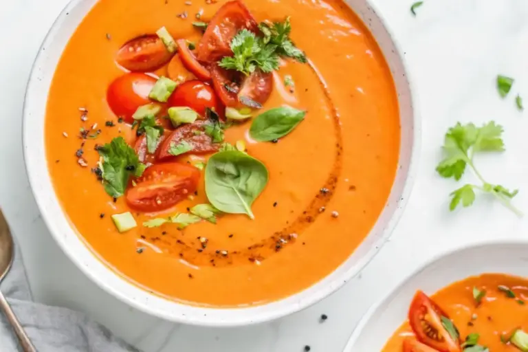 Chilled Gazpacho Soup: Healthy Italian Recipes