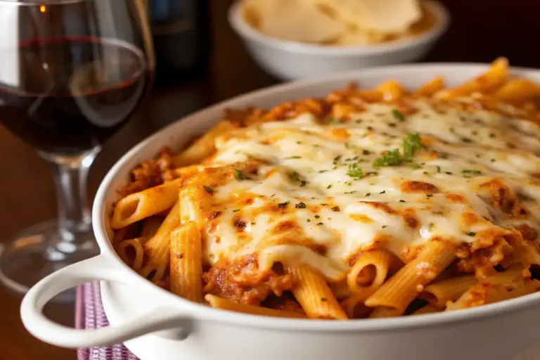 Healthy Baked Mostaccioli Recipe