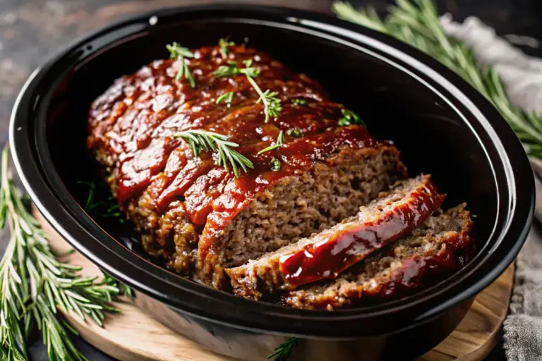 Homemade Crockpot Meatloaf Recipe