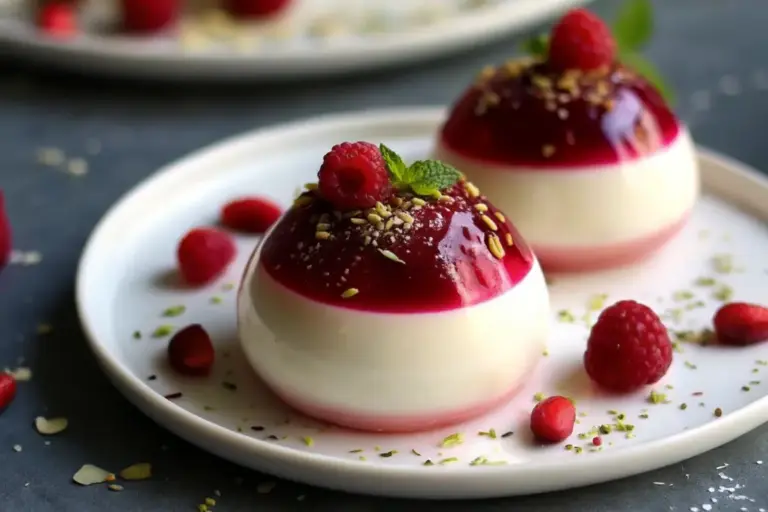 Best Elegant Pistachio Rose Raspberry Domes Recipe