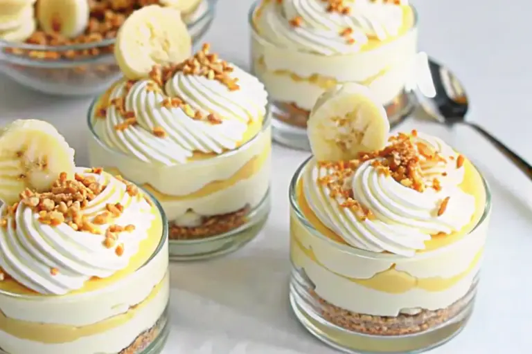 Quick Banana Caramel Cream Dessert Recipe