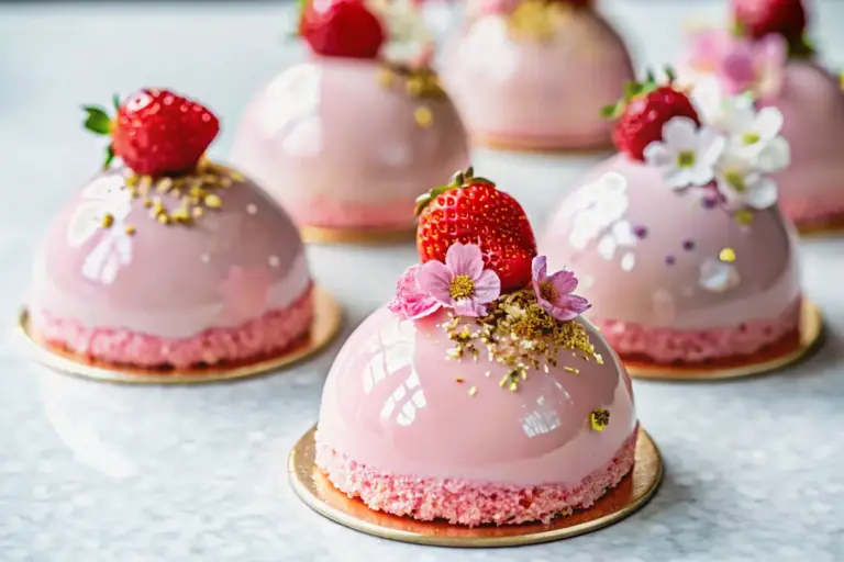 Best Chocolate Strawberry Mousse Domes Recipe