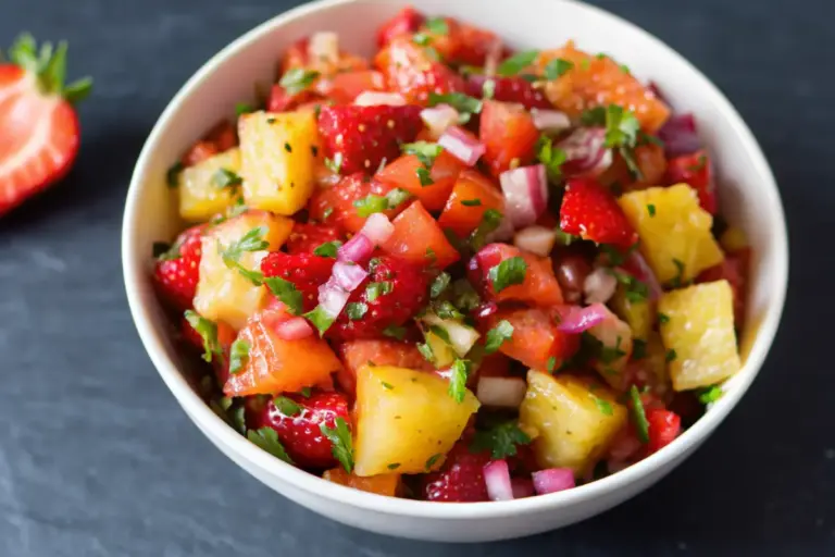 Easy Tangy Pineapple Strawberry Salsa Recipe