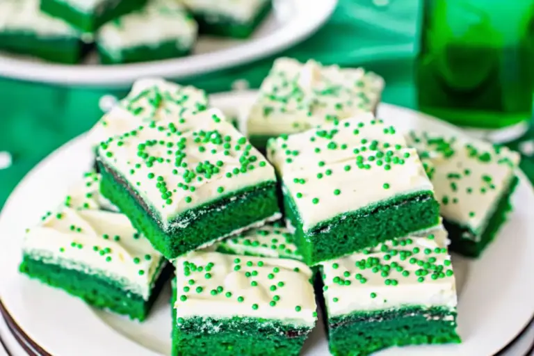 Best Cream Cheese Frosted Green Velvet Brownies