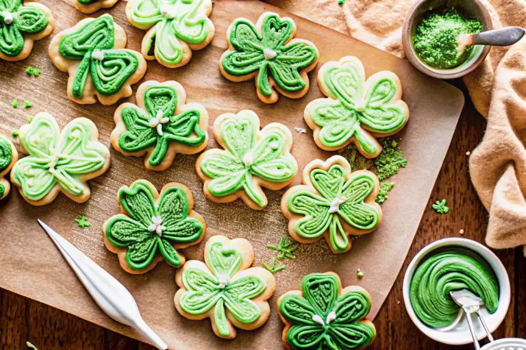 Best Shamrock Vanilla Bean Cookies for St. Patty’s