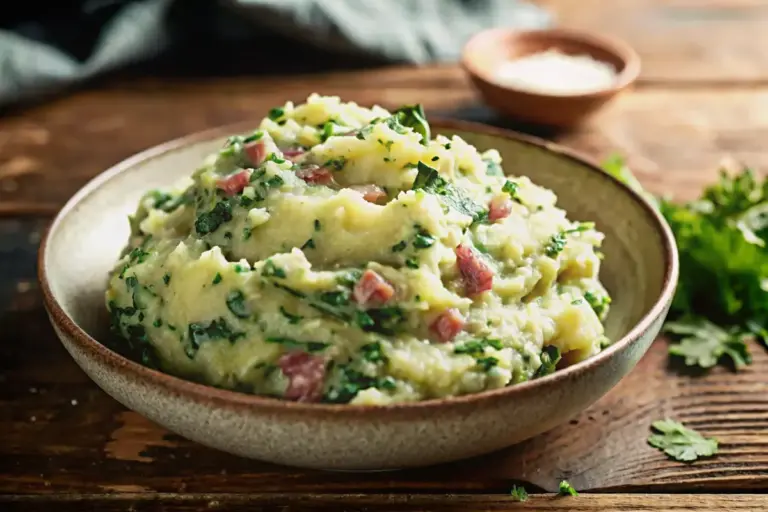 Healthy Creamy Colcannon Potatoes Recipe
