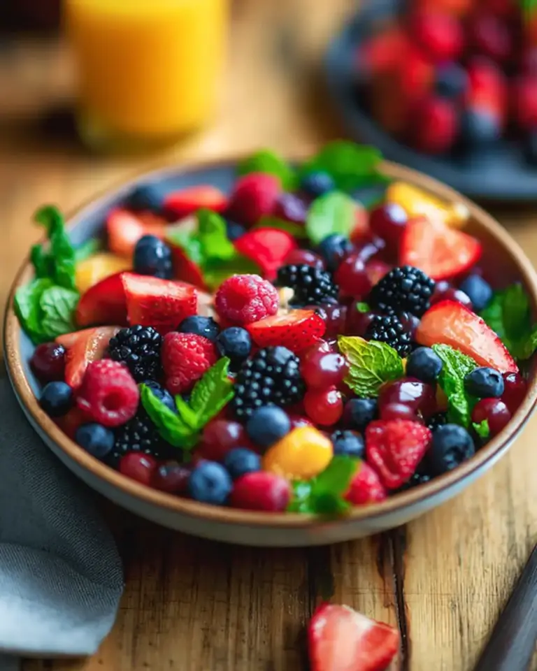 A delicious plate of A Delightful Mixed Berry Salad Recipe