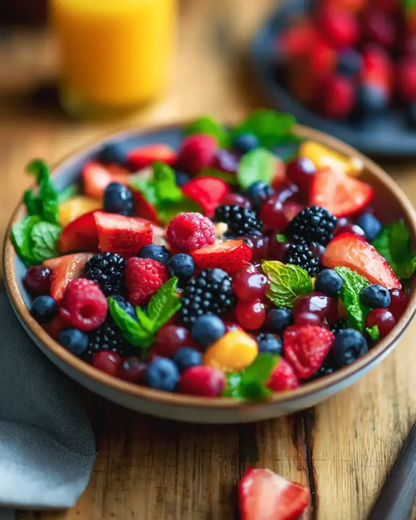 A delicious plate of A Delightful Mixed Berry Salad Recipe