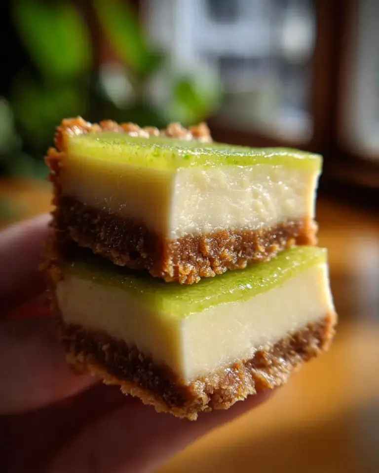 A delicious plate of Amaya's Amazing Key Lime Pie Bars Delight