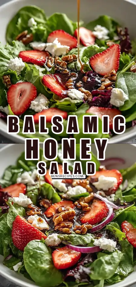 Spring Mix Salad with Balsamic Honey Dressing
