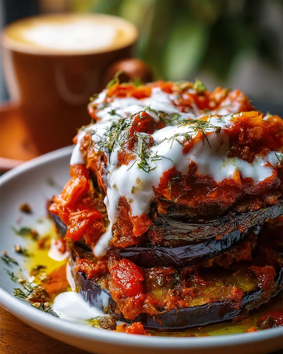 A delicious plate of Borani Banjan