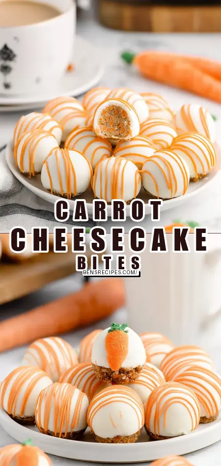 Carrot Cake Cheesecake Bites