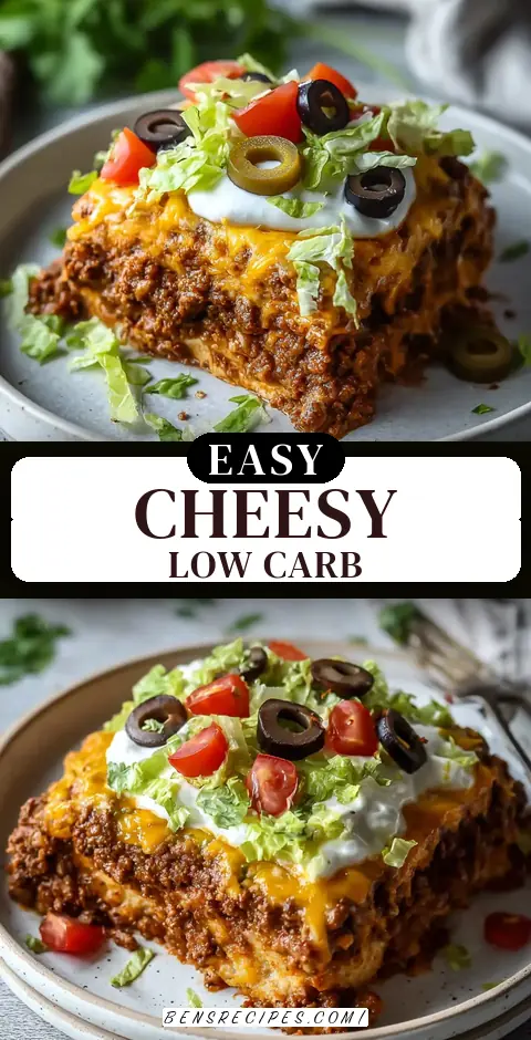 Cheesy Low Carb Taco Casserole! Easy & Delicious Dinner
