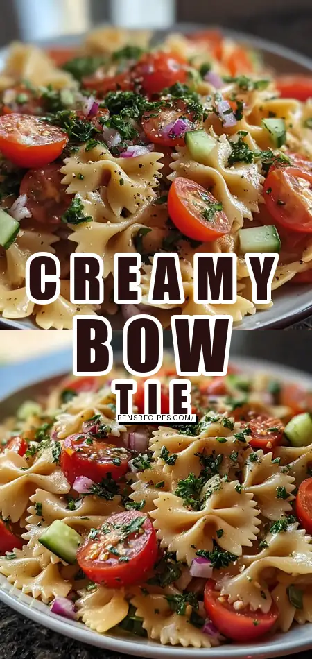 Creamy Bow Tie Pasta Salad You Must Make