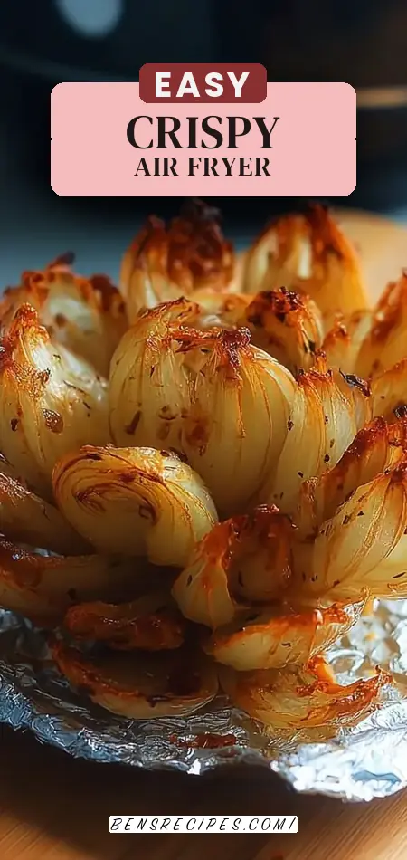 Crispy Air Fryer Onion Petals with Spicy Dipping Sauce