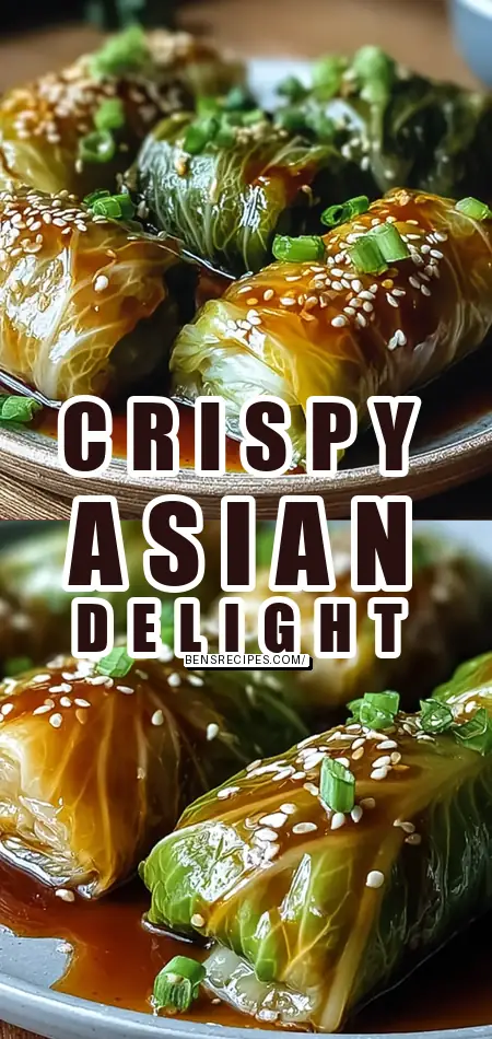 Crispy Asian Cabbage Rolls with Ginger Soy Glaze Delight Recipe