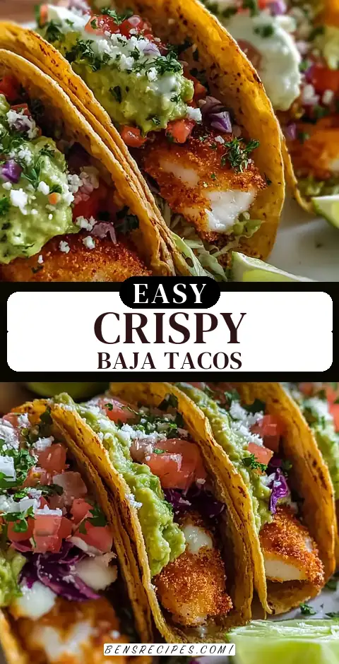 Crispy Baja Fish Tacos with Avocado Crema (30-Minutes)