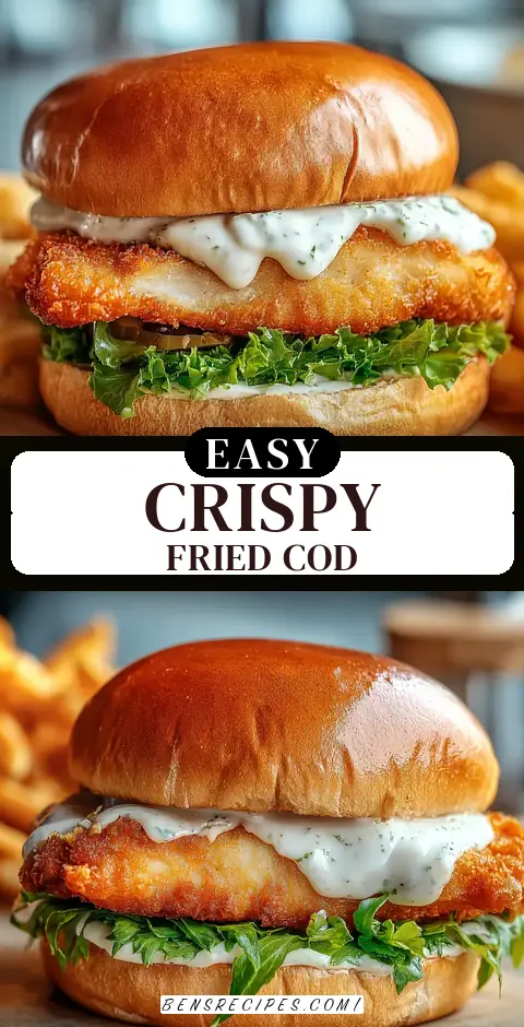 Crispy Fried Cod Sandwich – A Must-Try Recipe
