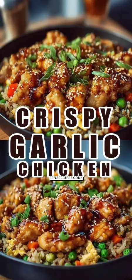 Crispy Garlic Chicken Fried Rice