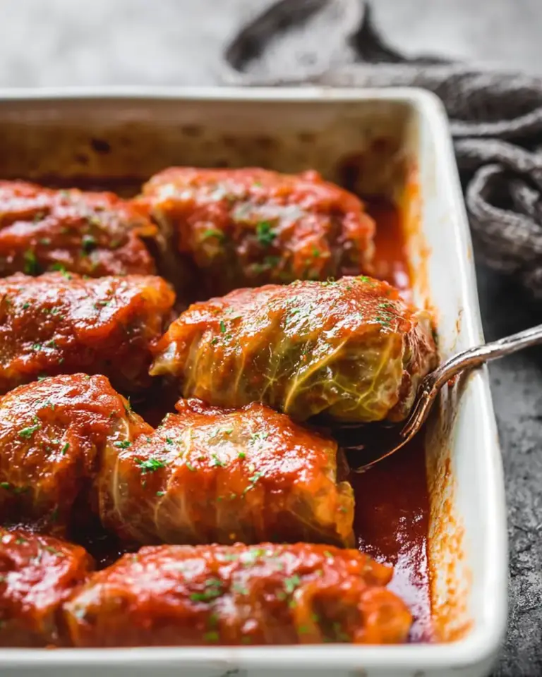 A delicious plate of Cabbage Rolls