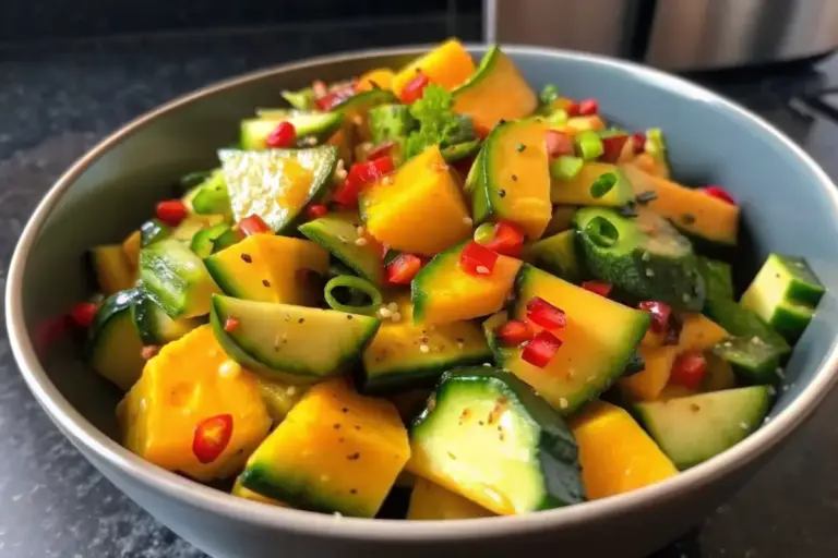 Easy Thai Mango Cucumber Salad Recipe