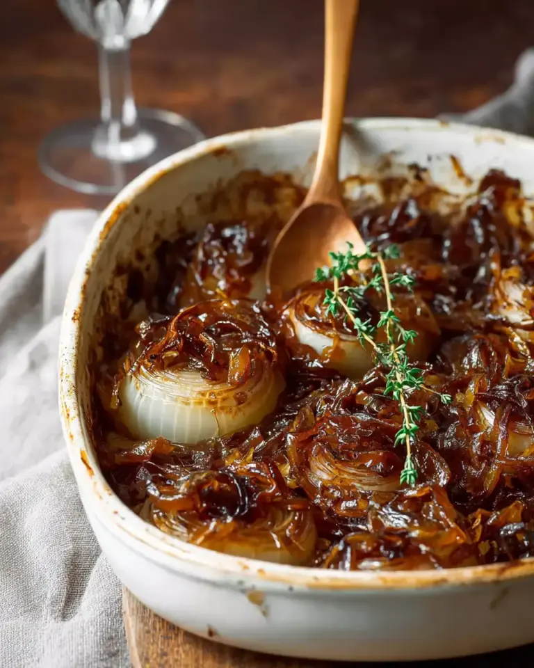 A delicious plate of Caramelized Onions Recipe