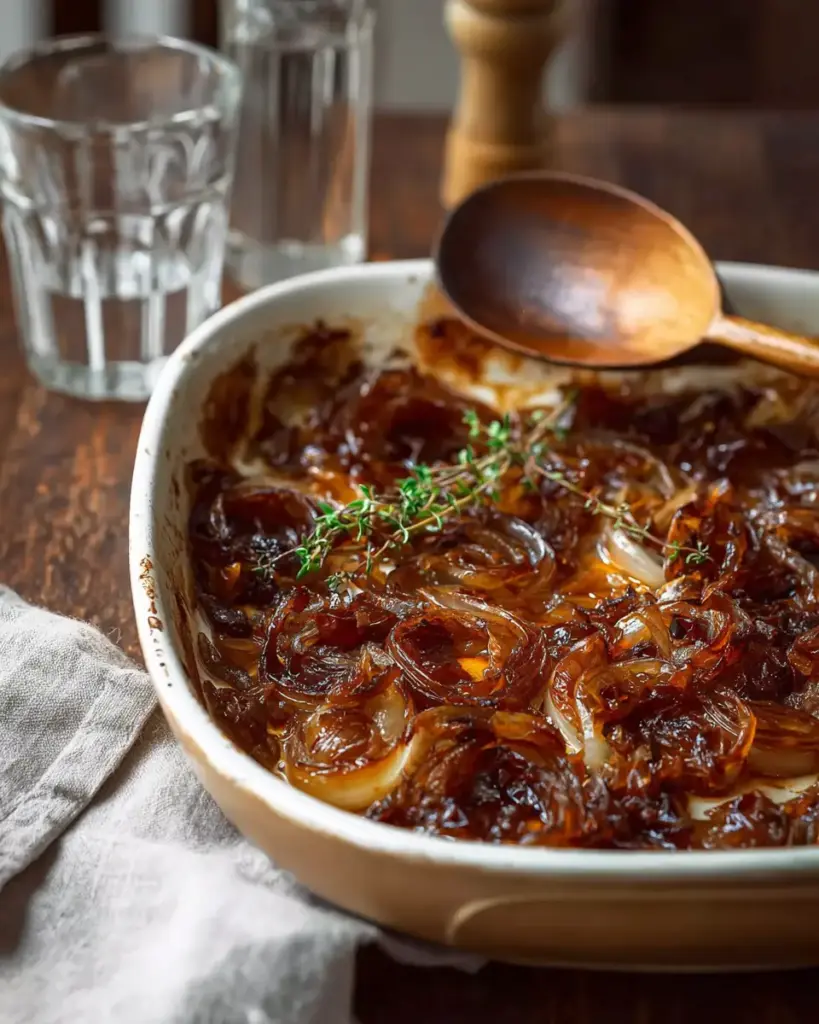 A delicious plate of Caramelized Onions Recipe