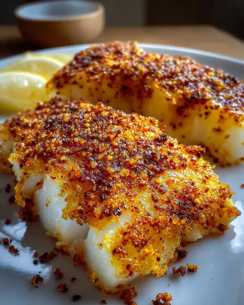 A delicious plate of Crispy Air Fryer Cod Fillets Ready in 15 Minutes