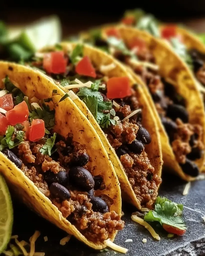 A delicious plate of Crispy Black Bean Tacos: Savory Crunch for Easy Dinners