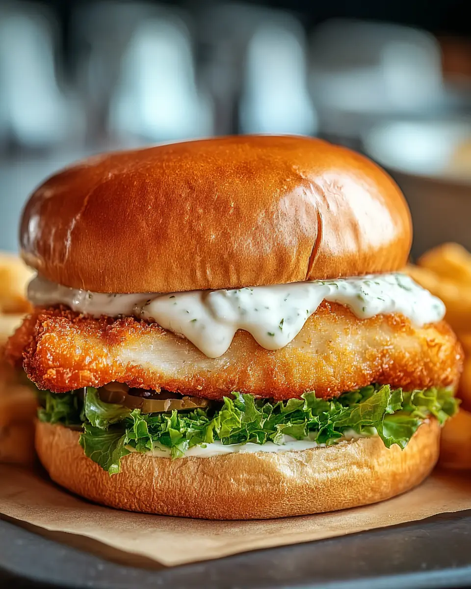 A delicious plate of Crispy Fried Cod Sandwich – A Must-Try Recipe