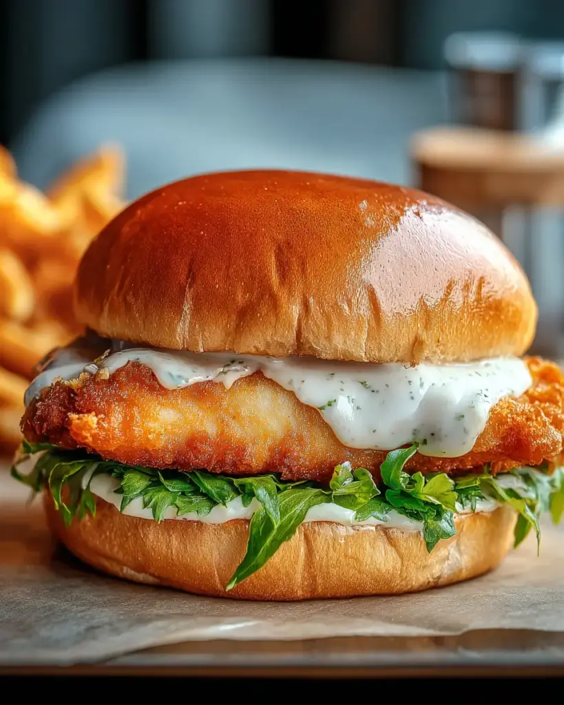 A delicious plate of Crispy Fried Cod Sandwich – A Must-Try Recipe